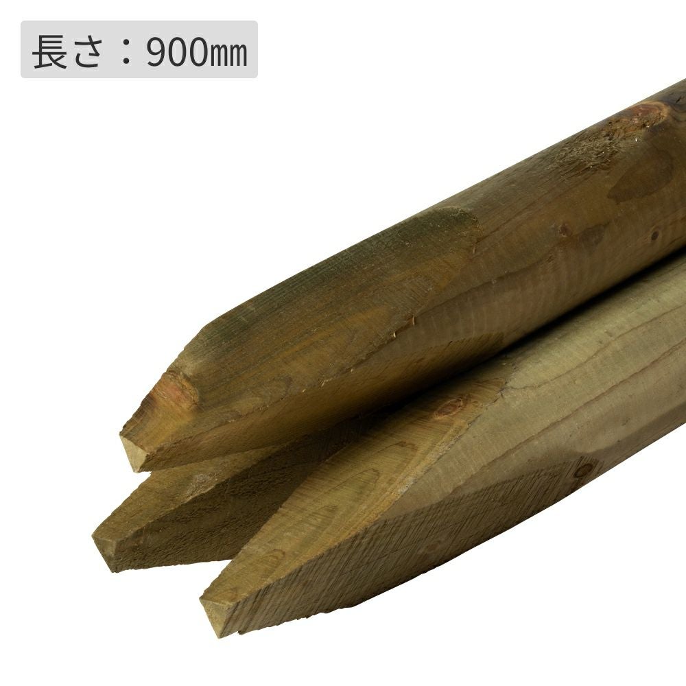 杉桧丸太杭φ65(タナリスCY防腐加工)／65×65×900 | ウッドデッキ材通販