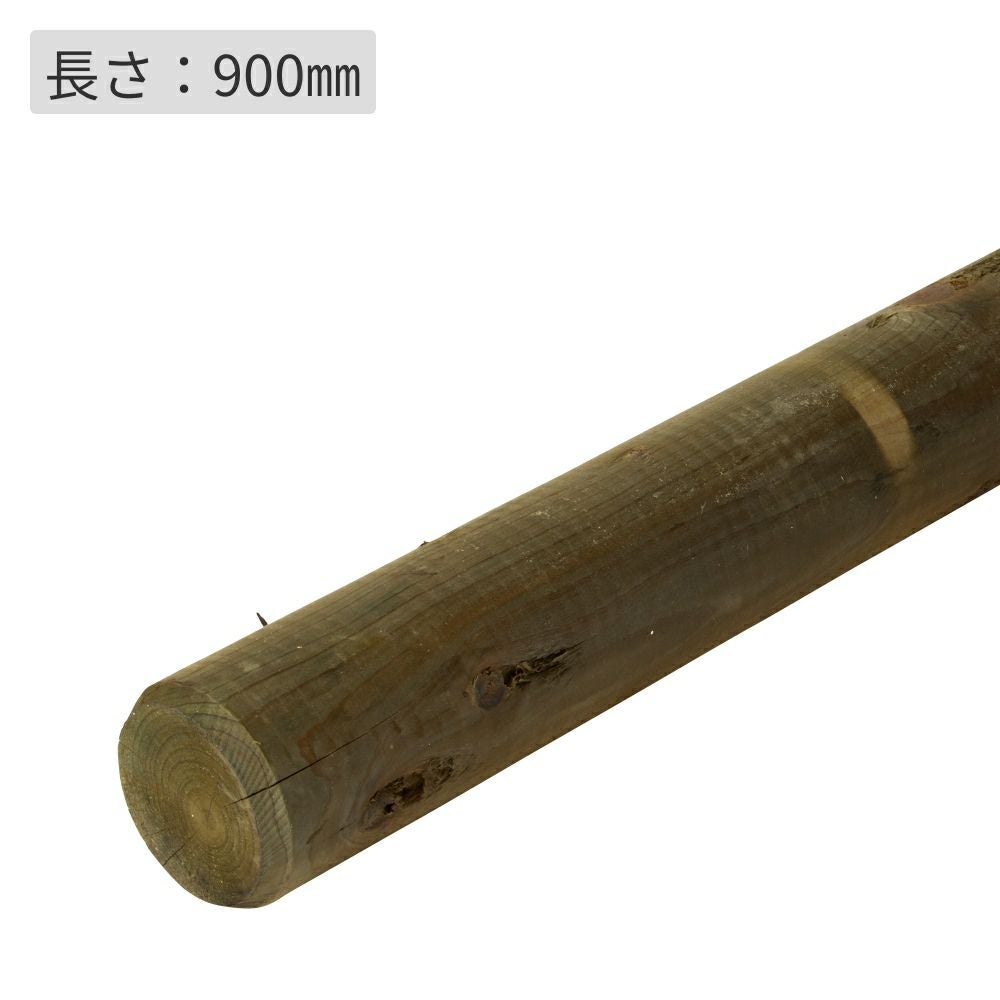 杉桧丸太杭φ65(タナリスCY防腐加工)／65×65×900 | ウッドデッキ材通販
