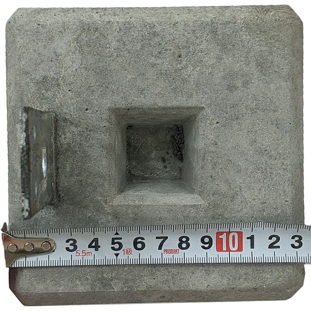 羽子板付束石 90㎜角材向け/高さ240mm 沓石 | ウッドデッキ材通販 羽子板付束石 90㎜角材向け/高さ240mm 沓石 | ウッドデッキ材通販
