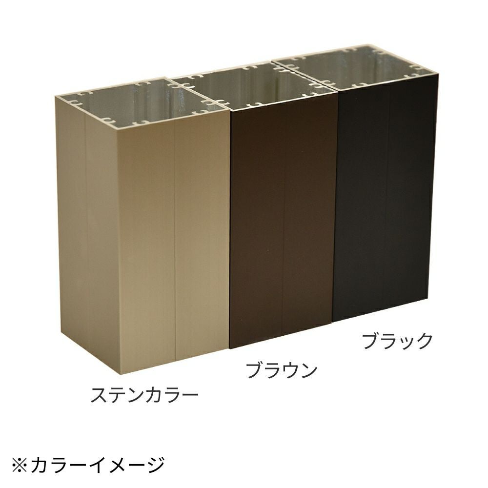 40×55角】アルミ支柱材 t1.5㎜ L=～3000㎜ | ウッドデッキ材通販