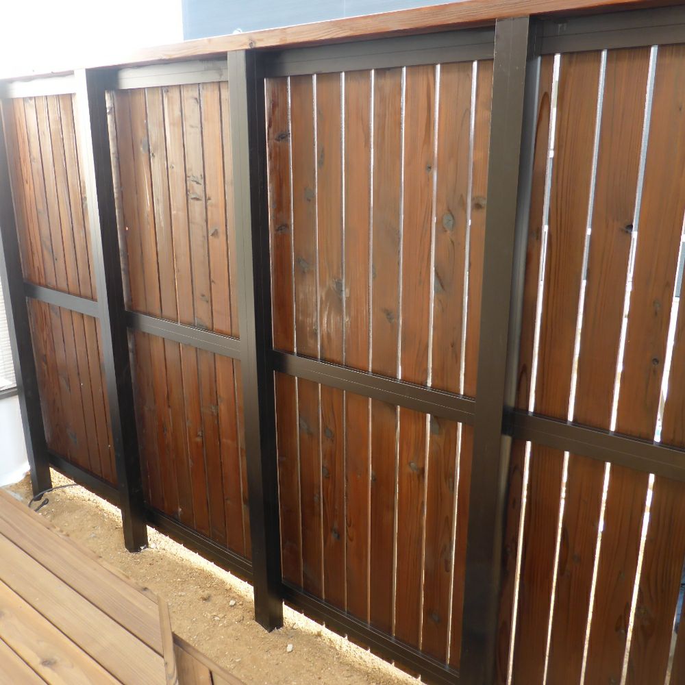 40×55角】アルミ支柱材 t1.5㎜ L=～3000㎜ | ウッドデッキ材通販